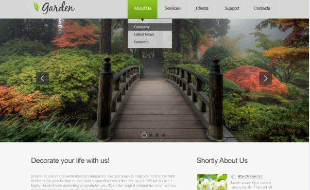 Garden Design Responsive Website Template