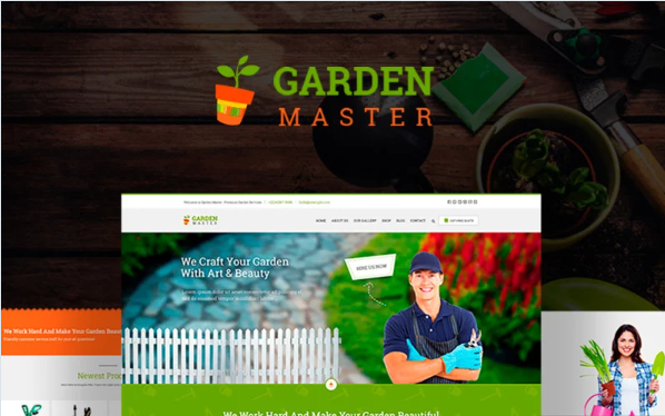 Garden Master – Gardening Website Template — Template by Templatemonster