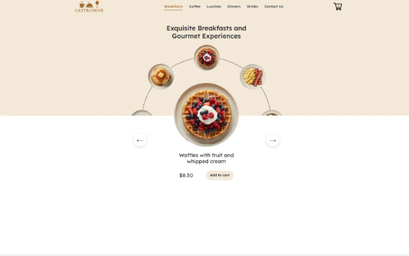 Gastronoir | Dynamic HTML Restaurant Menu Template