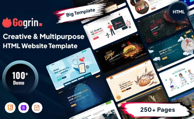 Gogrin - Creative And Multipurpose Responsive Website Template