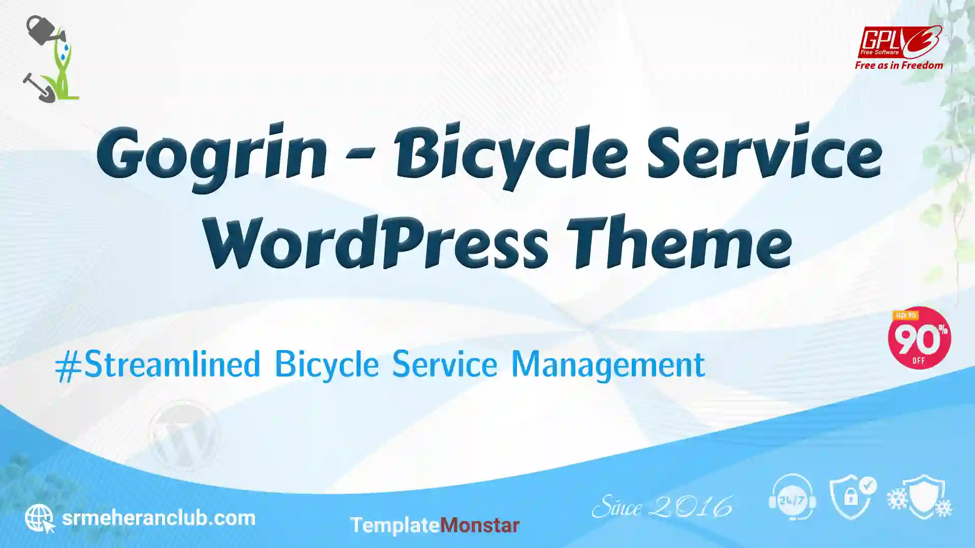 Gogrin – Bicycle Service WordPress Theme — Theme by Templatemonster