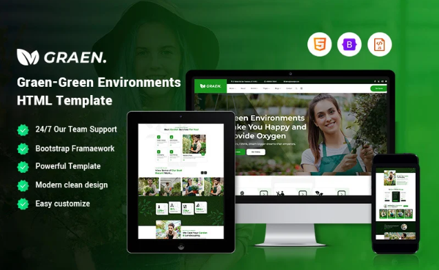 Graen – Green Environments Website Template
