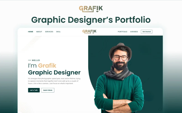 Grafik v2 – Nextjs Portfolio Template for Creative Graphic Designers — Template by Templatemonster