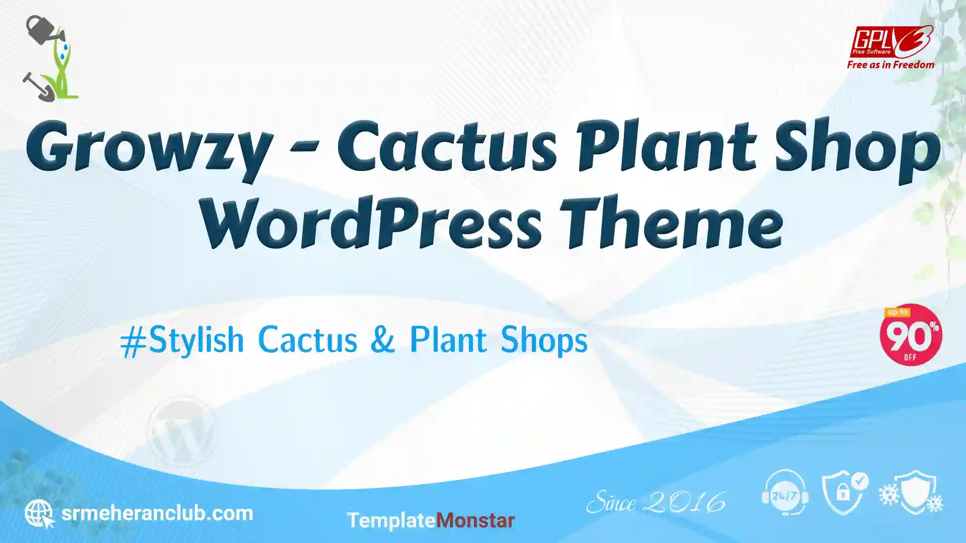 Growzy – Cactus Plant Shop WordPress Theme — Theme by Templatemonster