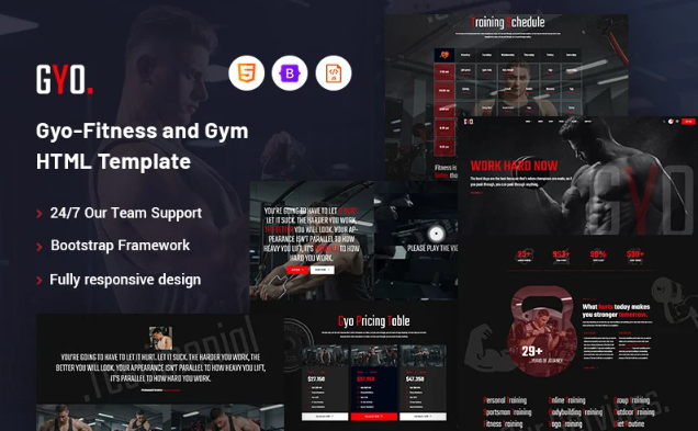 Gyo - Fitness and Gym Website Template