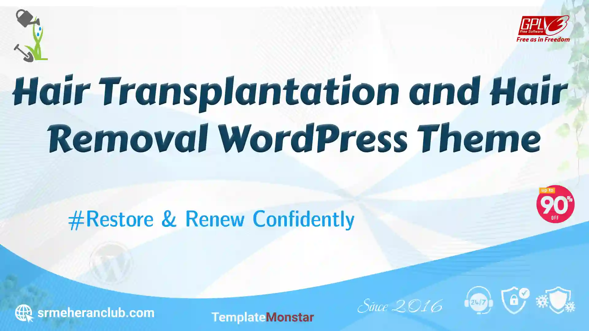 Hair Transplantation and Hair Removal WordPress Theme — Theme by Templatemonster