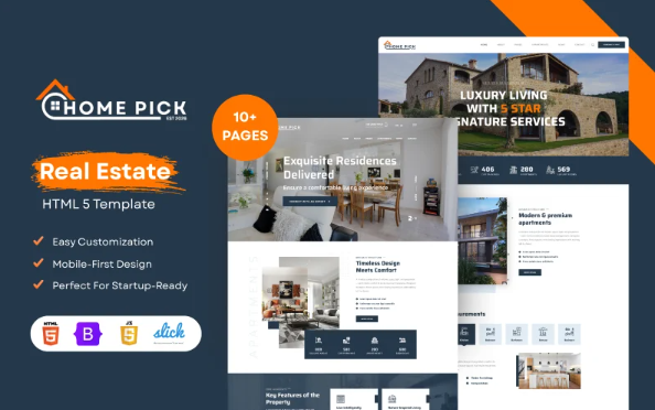 HomePick – Real Estate HTML5 Template