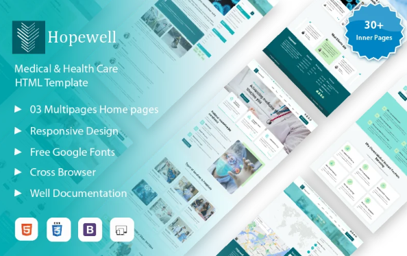 Hopewell – Emergency Care, Hospital & Medical Services HTML Website Template — Template by Templatemonster