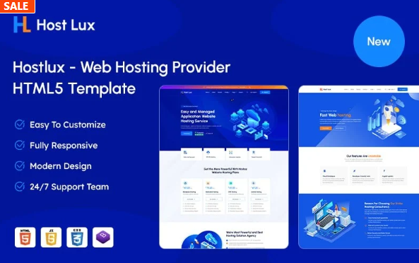 Hostlux – Web Hosting Provider HTML5 Template — Template by Templatemonster