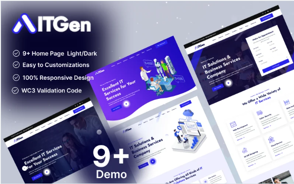 ITGen – IT Solutions, Technology & Business Services Multipurpose HTML5 Template