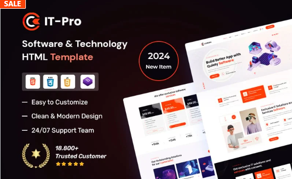 ITpro – Software & Technology HTML5 Template — Template by Templatemonster