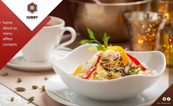 Indian Restaurant Website Template