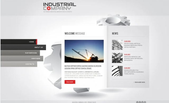 Industrial Website Template