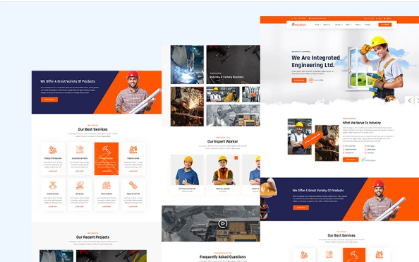 Industrya – Factory Industrial HTML5 Template — Template by Templatemonster