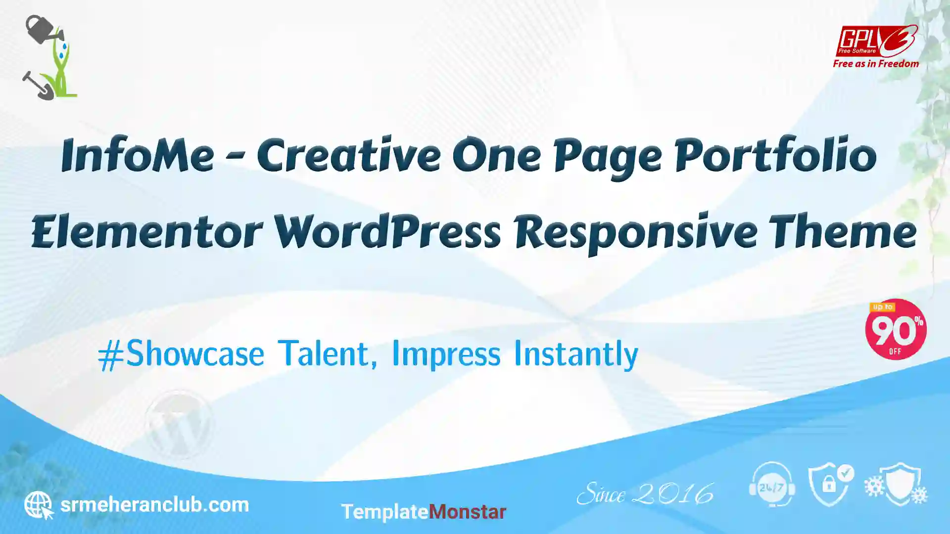 InfoMe – Creative One Page Portfolio Elementor WordPress Responsive Theme