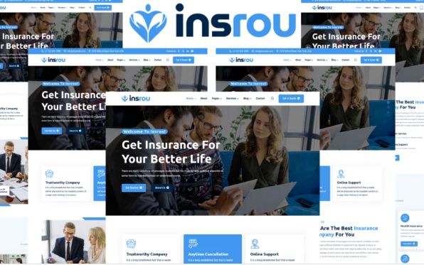 Insrou – Insurance Company HTML5 Template — Template by Templatemonster