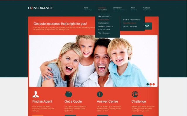 Insurance Website Template