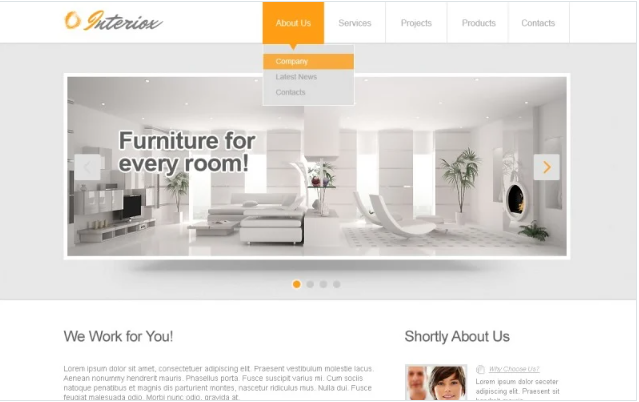 Interior Design Responsive Website Template