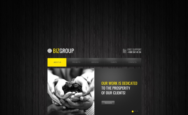 Investment Company Website Template