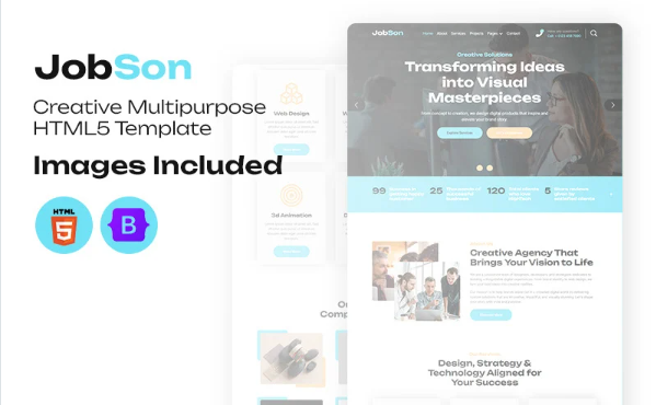 JobSon – Creative Agency & IT Solutions HTML5 Template — Template by Templatemonster
