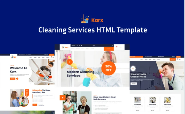 Karx Cleaning - Cleaning Services HTML Template
