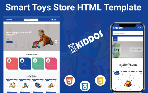 Kiddos – Smart Toys Store HTML Template