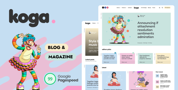 Koga - Blog & Magazine WordPress Theme