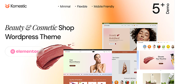 Komestic - Beauty & Cosmetics Shop WordPress Theme