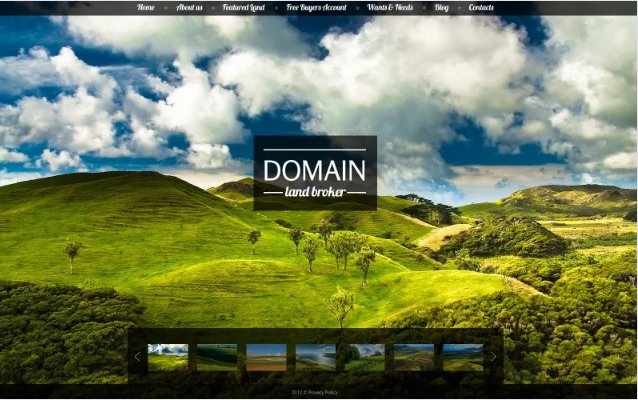 Land Broker Website Template