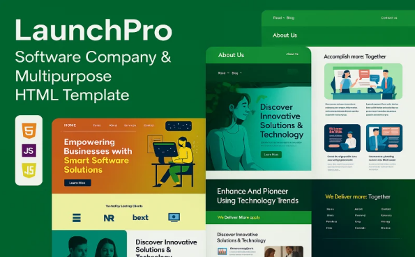 LaunchPro – Software Company & Multipurpose HTML Template — Template by Templatemonster
