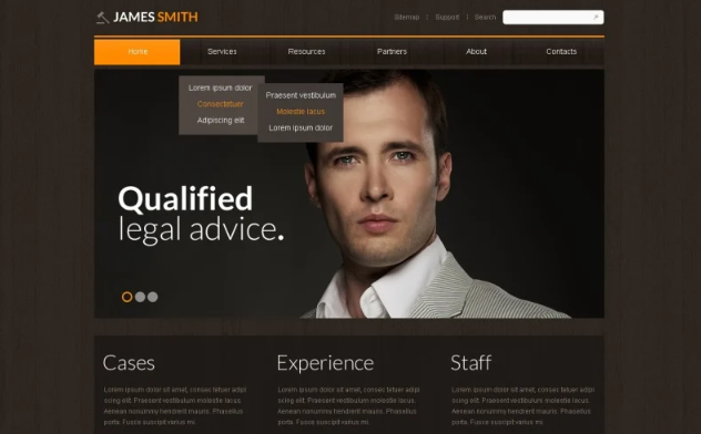 Lawyer Responsive Website Template 1.0