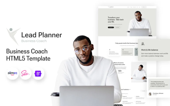 Lead Planner – Business Coach HTML5 Website Template — Template by Templatemonster