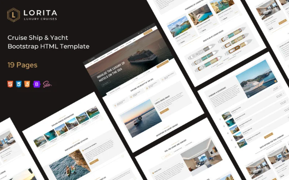 Lorita – Cruise Ship & Yacht Bootstrap HTML Template — Template by Templatemonster