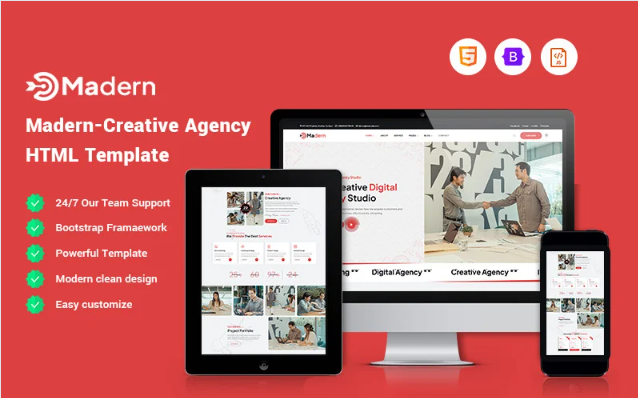 Madern - Creative Agency Website Template
