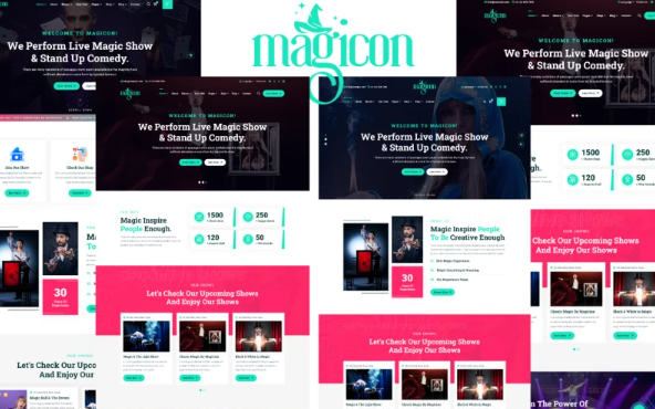Magicon – Magicians And Artists HTML5 Template