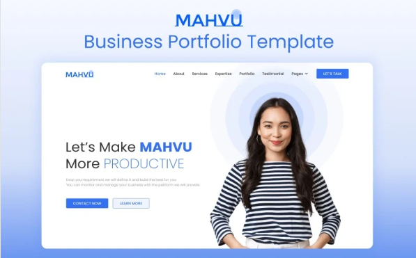 Mahvu – Next.Js Business Portfolio Template — Template by Templatemonster