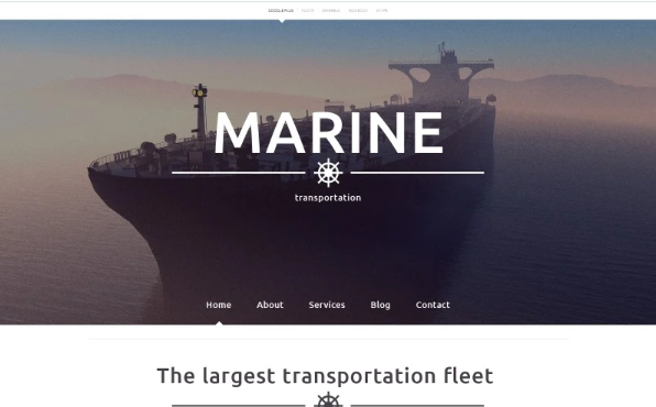Maritime Responsive Website Template