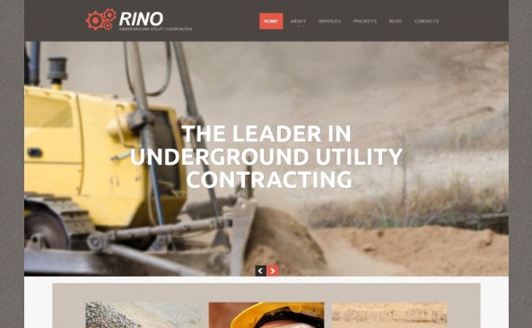 Mining Company Responsive Website Template
