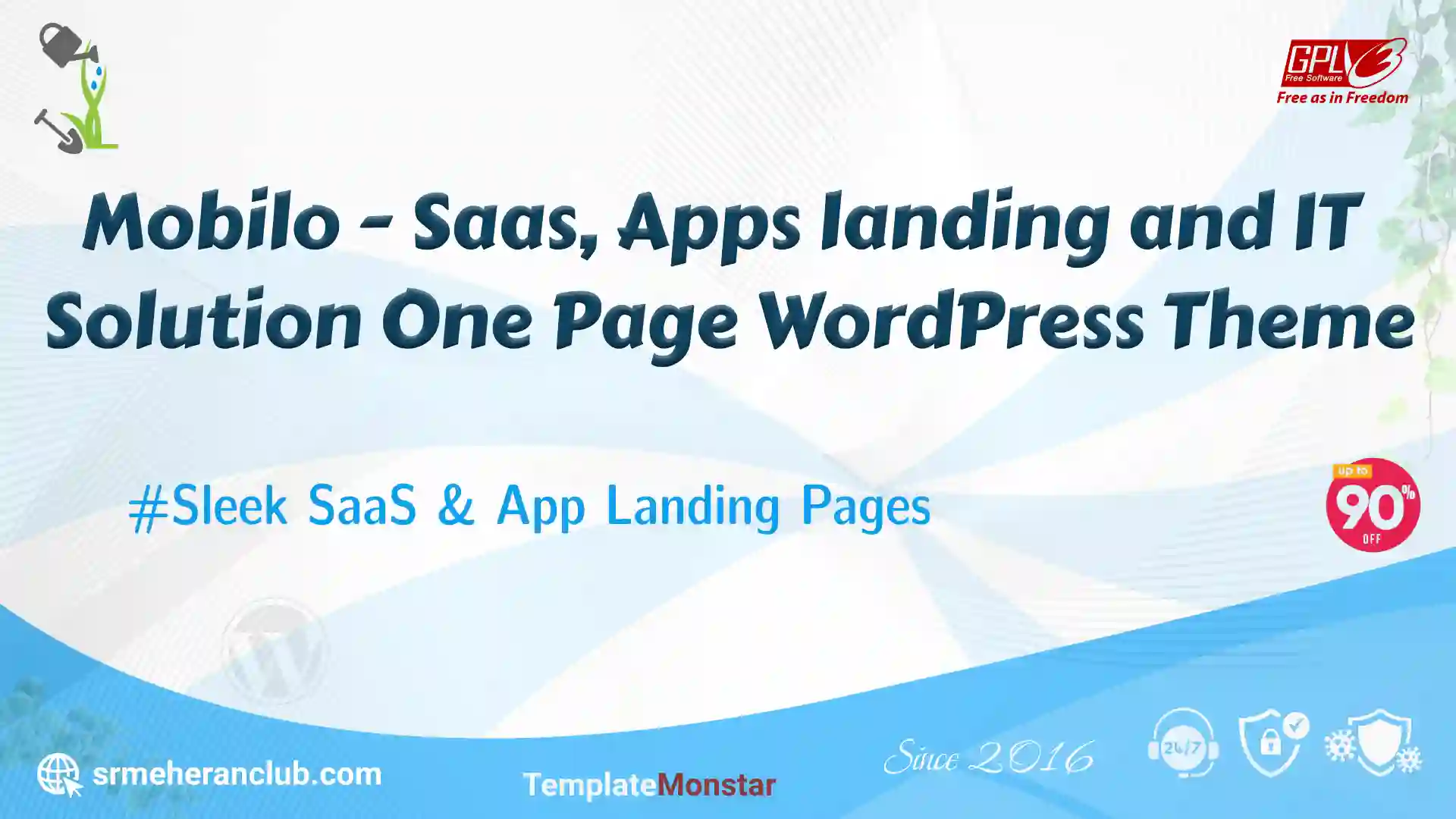 Mobilo – Saas, Apps landing and IT Solution One Page WordPress Theme — Theme by Templatemonster
