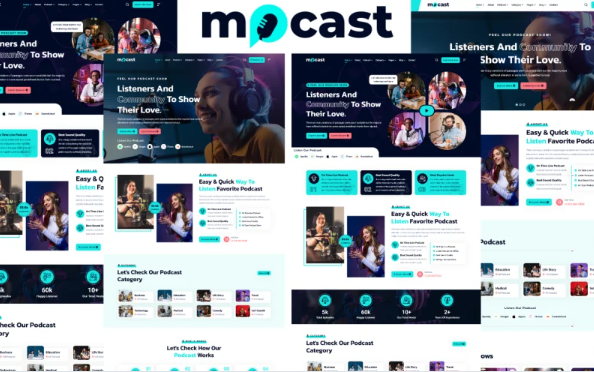 Mocast – Podcast HTML5 Template — Template by Templatemonster