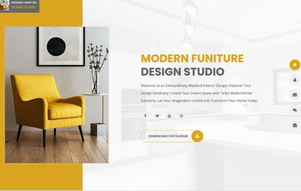 Modern Interior & Furniture HTML Template — Template by Templatemonster