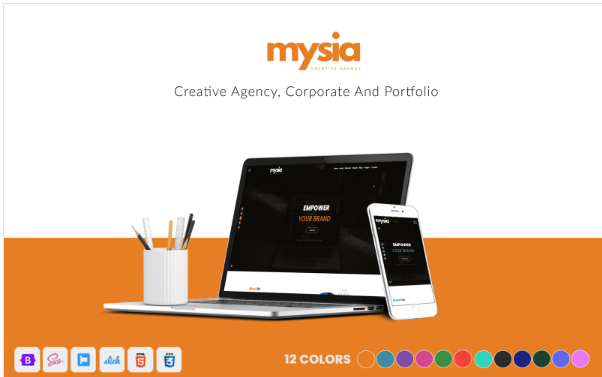 Mysia - Creative Agency HTML Template [Ver 1.2] Website Template
