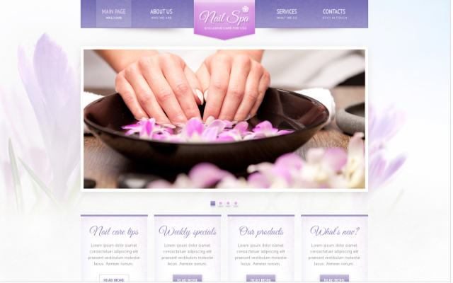 Nail Salon Responsive Website Template
