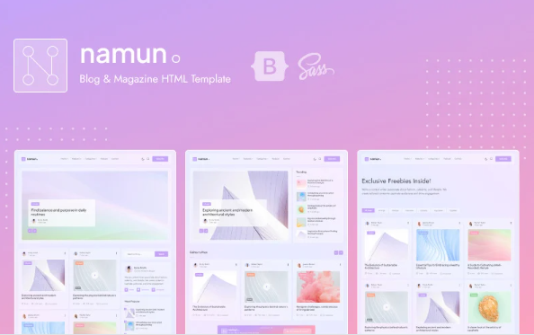 Namun – Blog & Magazine HTML Template