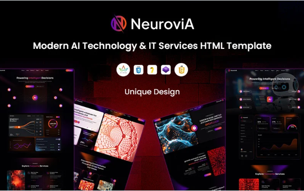 Neurovia - Modern AI Technology and IT Services Bootstrap HTML5 Website Template