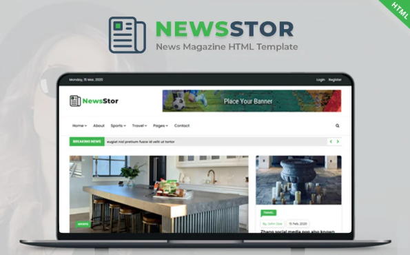 Newsstor – News Magazine HTML Template — Template by Templatemonster
