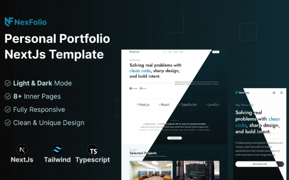 NexFolio - Personal Portfolio Next.js Template