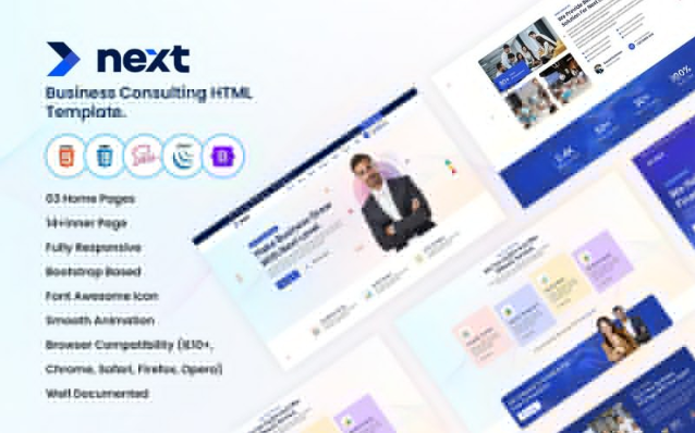Next - IT Solution & Business Experts HTML Template Website Template