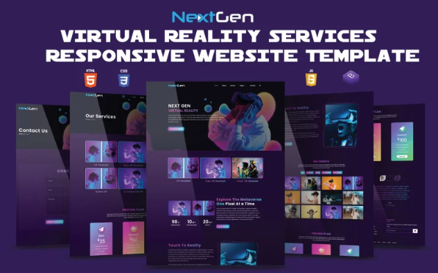 Nextgen - Virtual Reality Services Responsive website Template Website Template