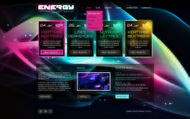 Night Club Website Template